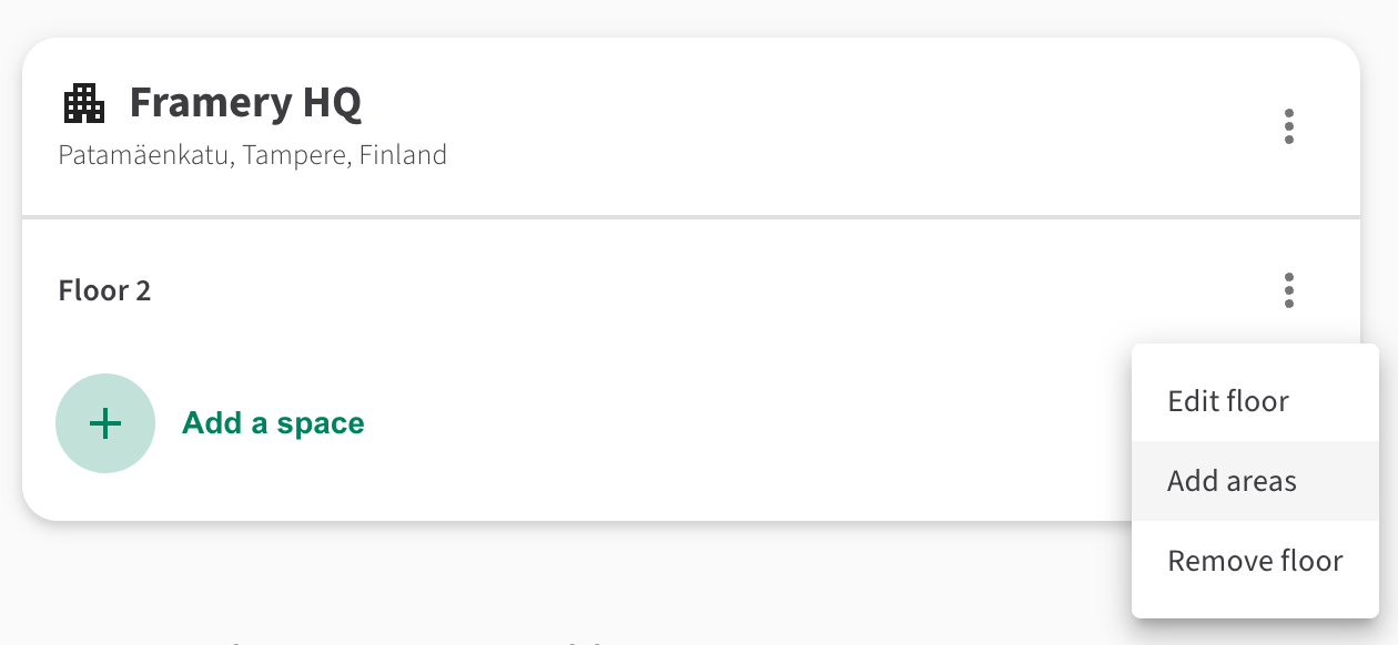 Framery Connect: Location Setup